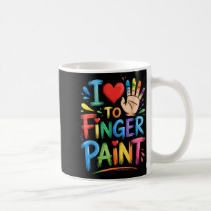 Mug J'adore peindre au doigt des couples Prof d'art do