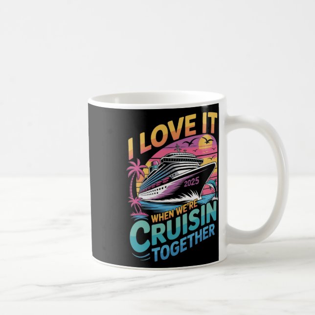 Mug J'adore quand on fait une croisière ensemble en fa (Droite)