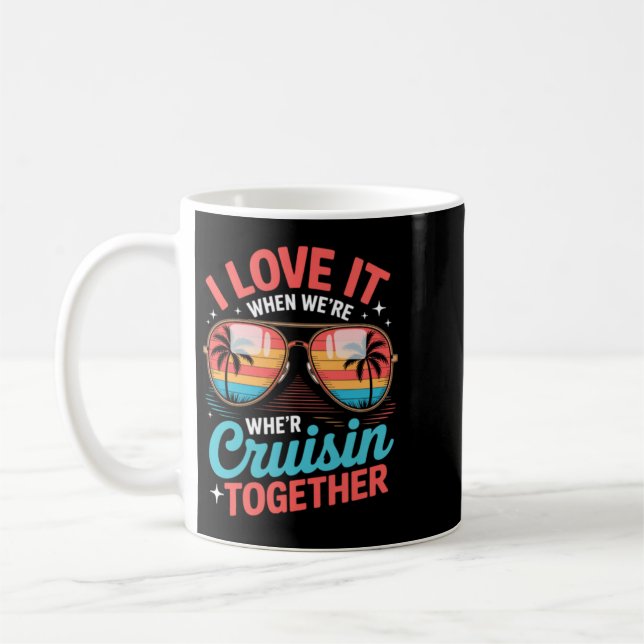 Mug J'adore quand on fait une croisière ensemble Vacan (Gauche)