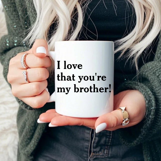 Mug J'adore que tu sois mon frère ! (Créateur téléchargé)