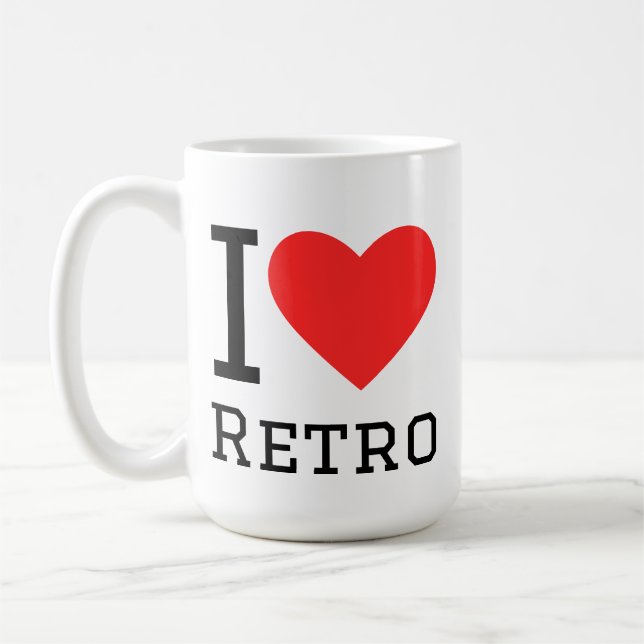 Mug J'adore rétro (Gauche)