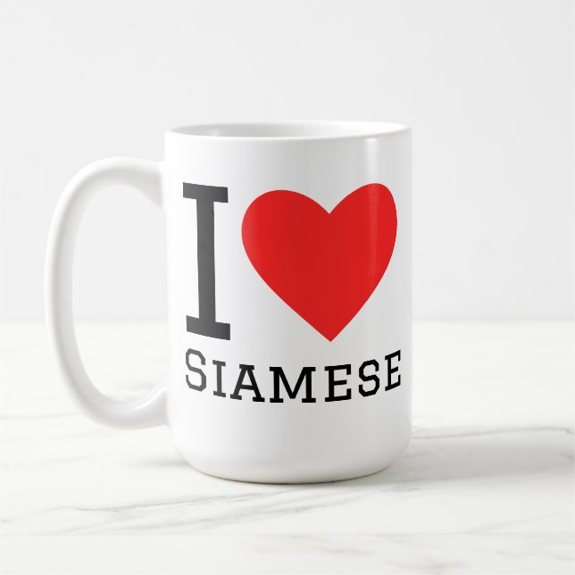 Mug J'adore Siamois  (Gauche)