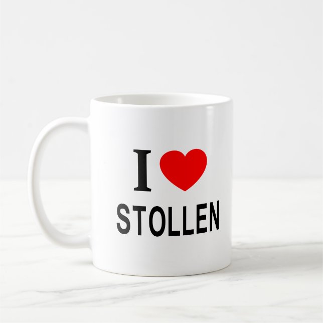 Mug J'adore STOLLEN J'AIME STOLLEN JE ❤️ STOLLEN (Gauche)