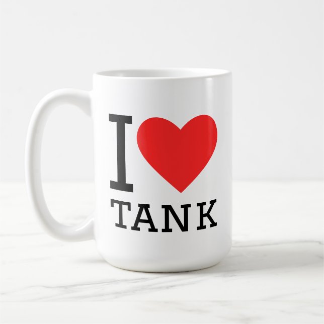 Mug J'adore tank (Gauche)