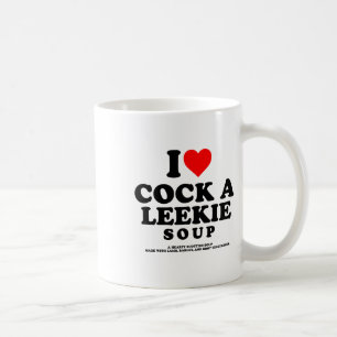 Mug J'adore une soupe Leekie au poulet écossais Burns