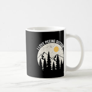 Mug J'adore uriner à l'extérieur drôle de camping rand