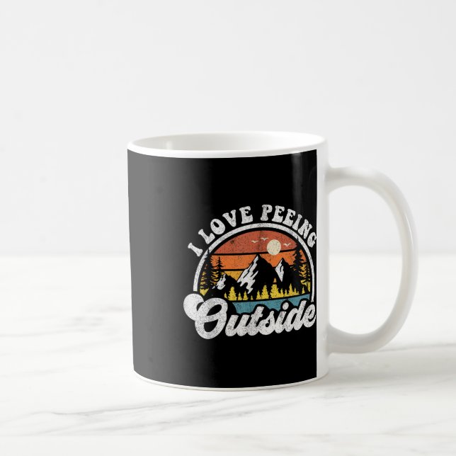 Mug J'adore uriner à l'extérieur drôle de camping rand (Droite)