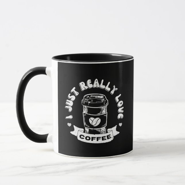 Mug J'adore vraiment le café (Gauche)