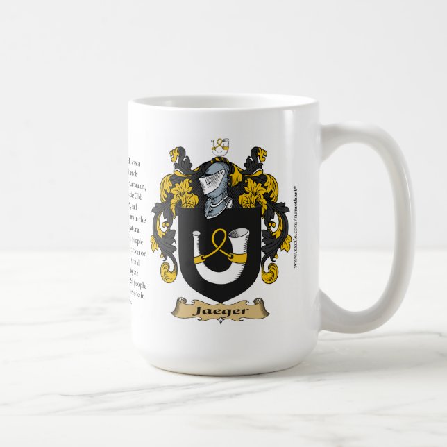 Mug Jaeger, l'origine, la signification et la crête (Droite)