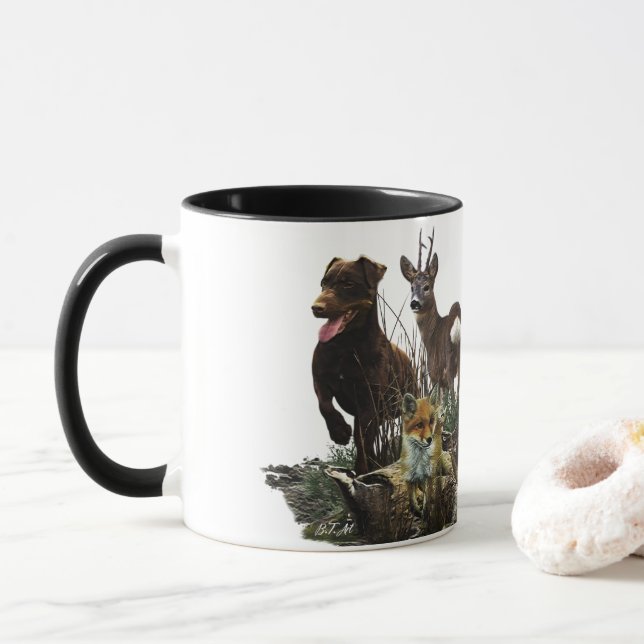 Mug Jagdterrier - chien de chasse polyvalent (Avec donut)
