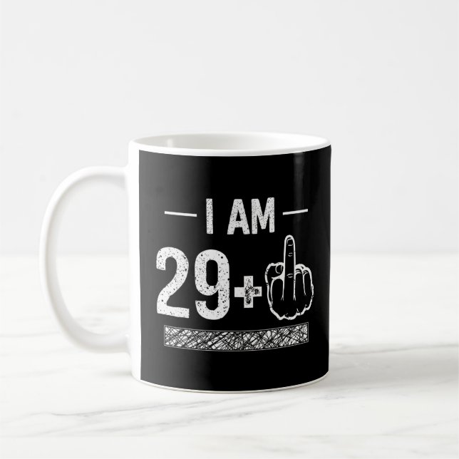 Mug J'ai 29 ans plus 1 30e anniversaire (Gauche)