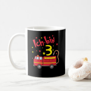 Mug J'ai 3 ans de voiture de pompier