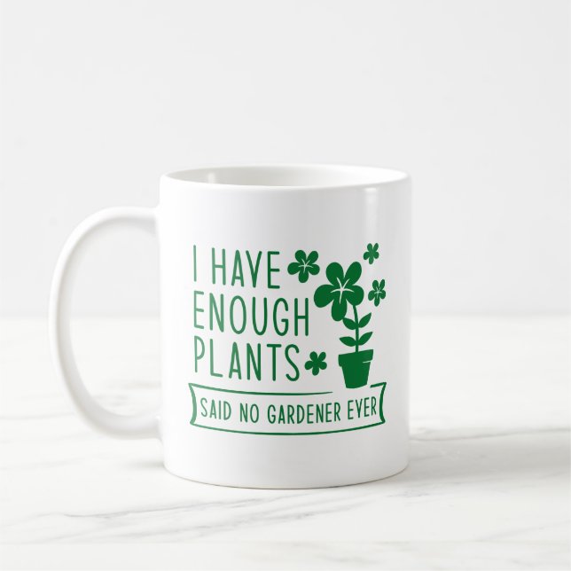 Mug J'Ai Assez De Plantes (Gauche)