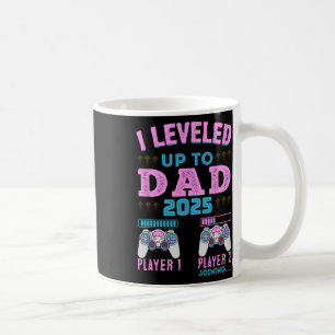 Mug J'ai atteint le niveau Papa 2025 Annonce de grosse