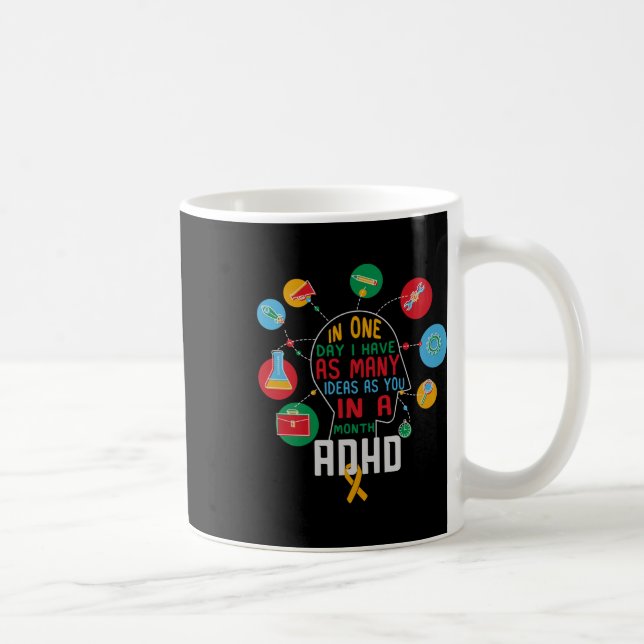 Mug J'Ai Beaucoup D'Idées Et De Conscience Confort Cou (Droite)