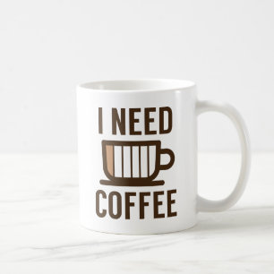 Mug J'ai besoin de café