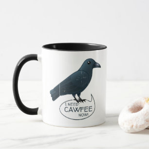 Mug "J'ai besoin de café maintenant" Cute Corneille Ca