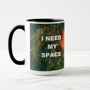 Mug J'ai besoin de mon espace - orange