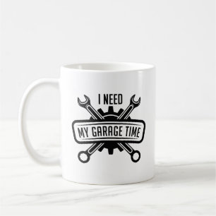 Mug J'ai besoin de mon temps au garage
