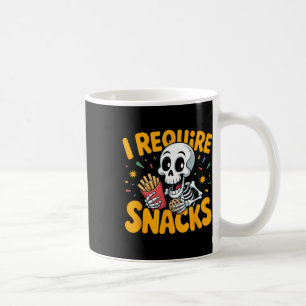 Mug J'Ai Besoin De Snacks Amusants Halloween Skeleton 