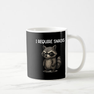 Mug J'Ai Besoin De Snacks Funny Raccoon Mème Snack Amo
