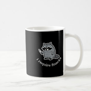 Mug J'Ai Besoin De Snacks Raccoon mignon Amateurs d'an