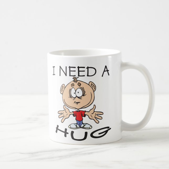 Mug J'ai besoin d'un câlin (Droite)