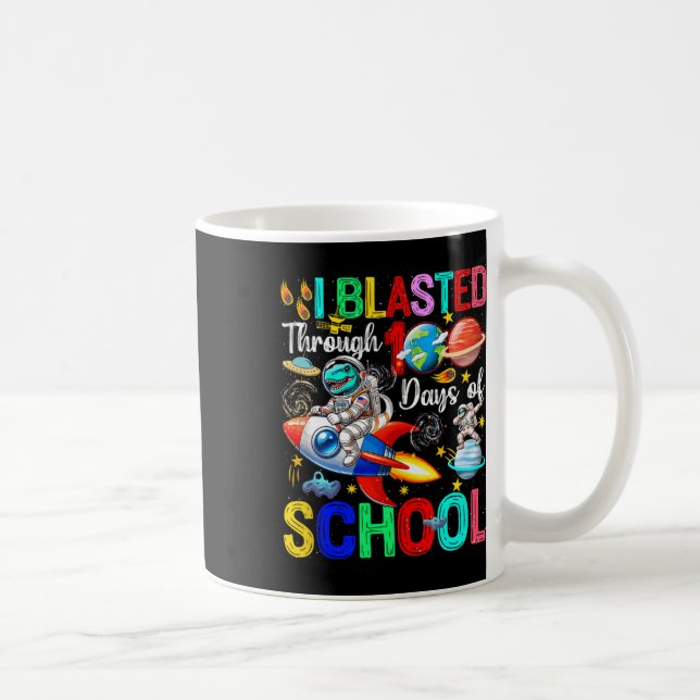 Mug J'Ai Blessé Pendant 100 Jours École T-rex Riding R (Droite)