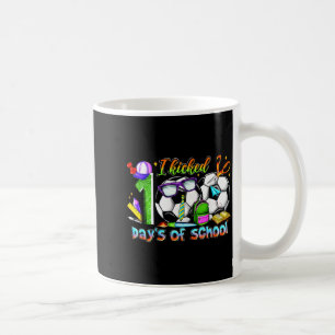 Mug J'ai botté 100 jours de football scolaire drôle he