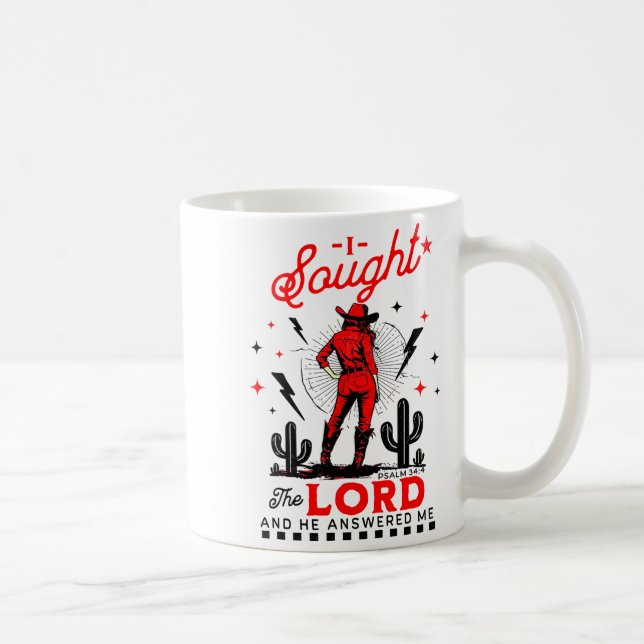 Mug J'ai cherché le Seigneur et Il m'a répondu  (Droite)