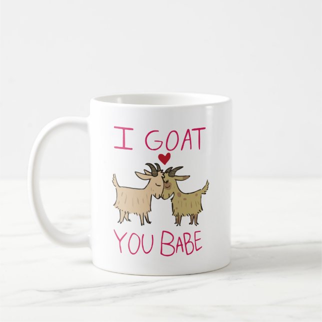 Mug J'Ai (Chèvre) Vous Babe, Citation De Chèvre Mignon (Gauche)