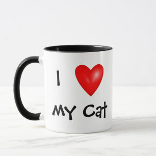 Mug J'ai coeur mon chat