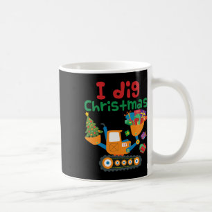 Mug J'ai creusé Noël Excavateur de construction Garçon