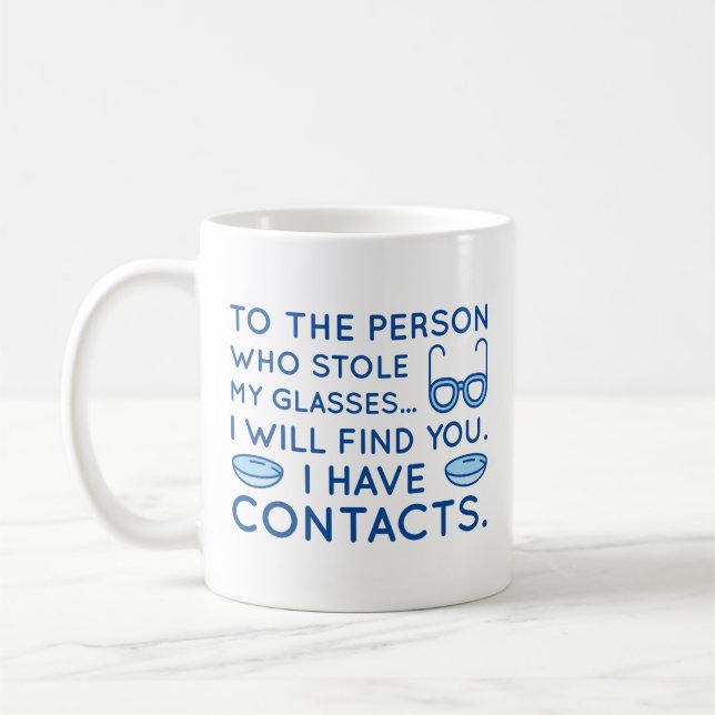 Mug J'ai des contacts (Gauche)
