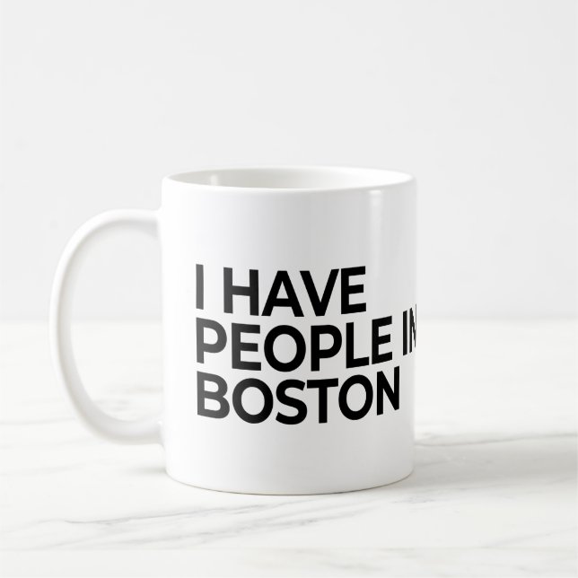 Mug J'Ai Des Gens À Boston (Gauche)