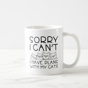 Mug J'Ai Des Plans Avec Mes Chats