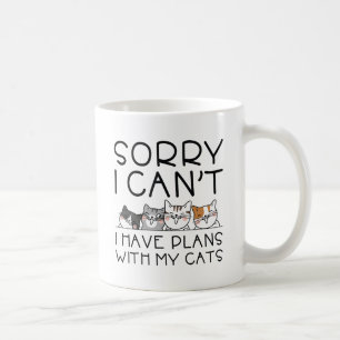 Mug J'Ai Des Plans Avec Mes Chats
