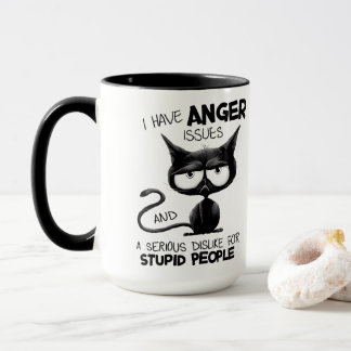 Mug J'ai des problèmes de colère Cadeau drôle pour ama