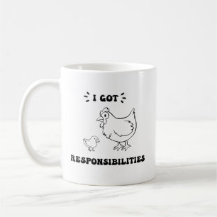 Mug J'Ai Des Responsabilités Drôle Angelica Citation R
