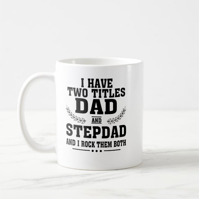 Mug J'ai deux titres chemise papa (Gauche)