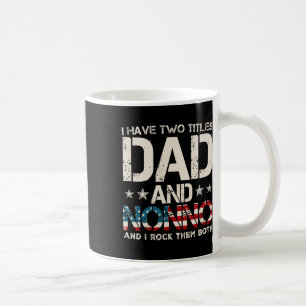 Mug J'Ai Deux Titres Papa Et Nonno Us Drapeau Père D