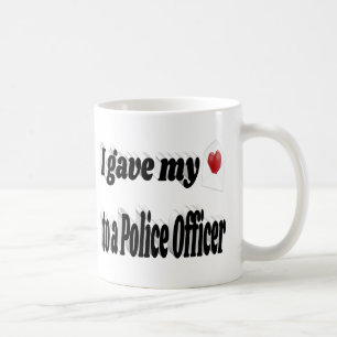 Mug J'ai donné mon coeur à un policier texte