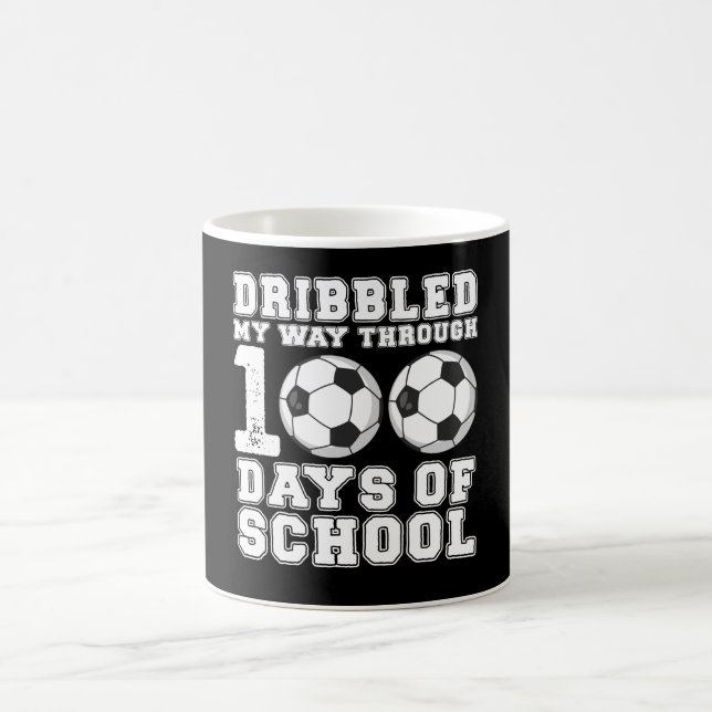 Mug J'ai dribblé mon chemin à travers 100 jours de soc (Centre)