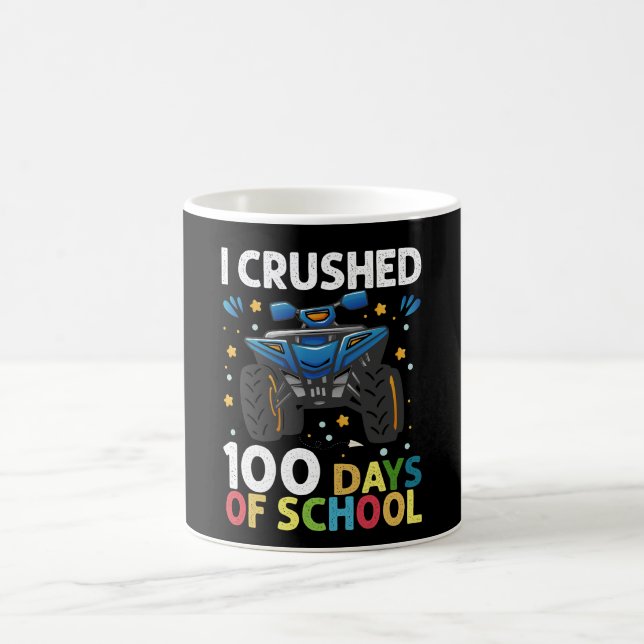 Mug J'ai écrasé 100 jours de camion monstre garçons de (Centre)