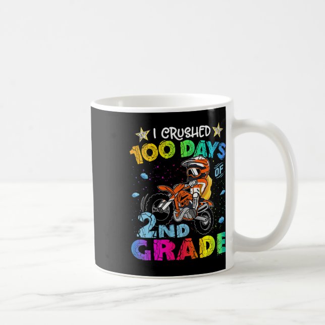 Mug J'Ai Écrasé 100 Jours De Vélo De 2E Année (Droite)