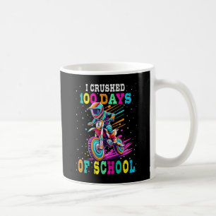 Mug J'ai écrasé 100 jours d'école Motocross
