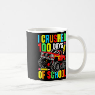 Mug J'Ai Écrasé 100 Jours D'Enseignant De Camion Monst