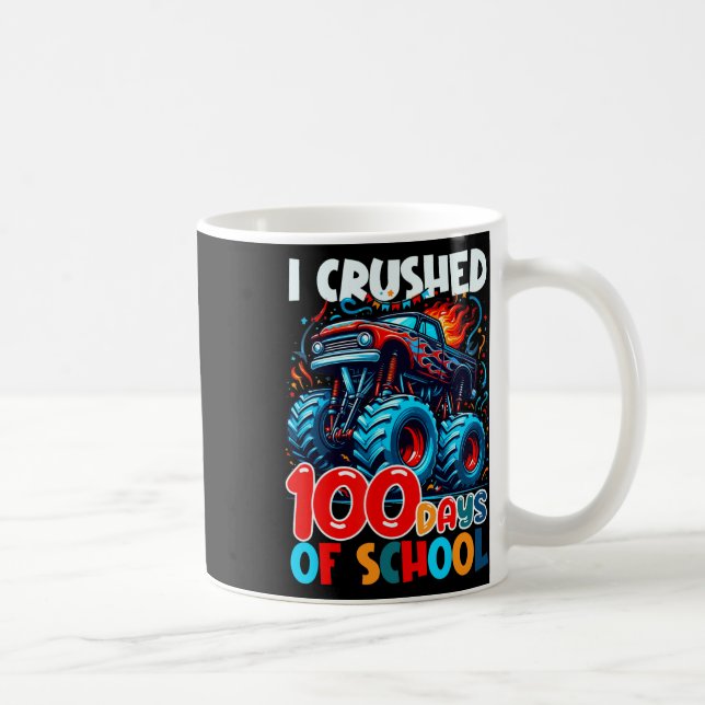 Mug J'Ai Écrasé 100 Jours Du Monstre De Dinosaure De L (Droite)
