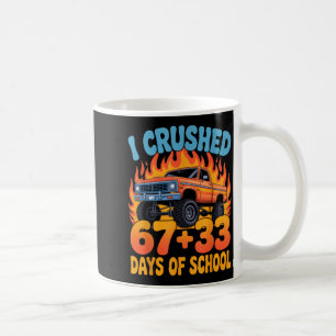 Mug J'ai Écrasé 67+33 Jours De Camion Monstre Pour Enf