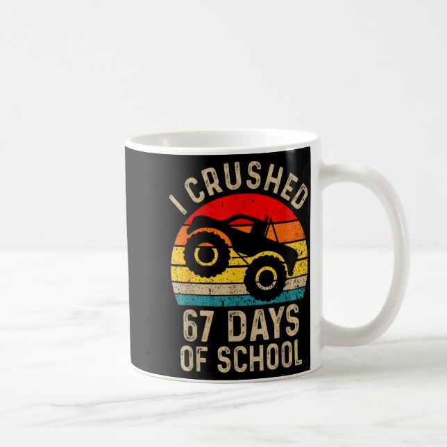 Mug J'ai écrasé 67 jours d'école drôle six sept mème B (Droite)